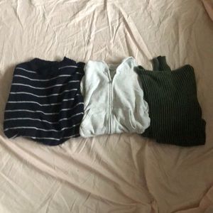 3 BRANDY MELVILLE SWEATERS/ SWEATSHIRTS!!!!!